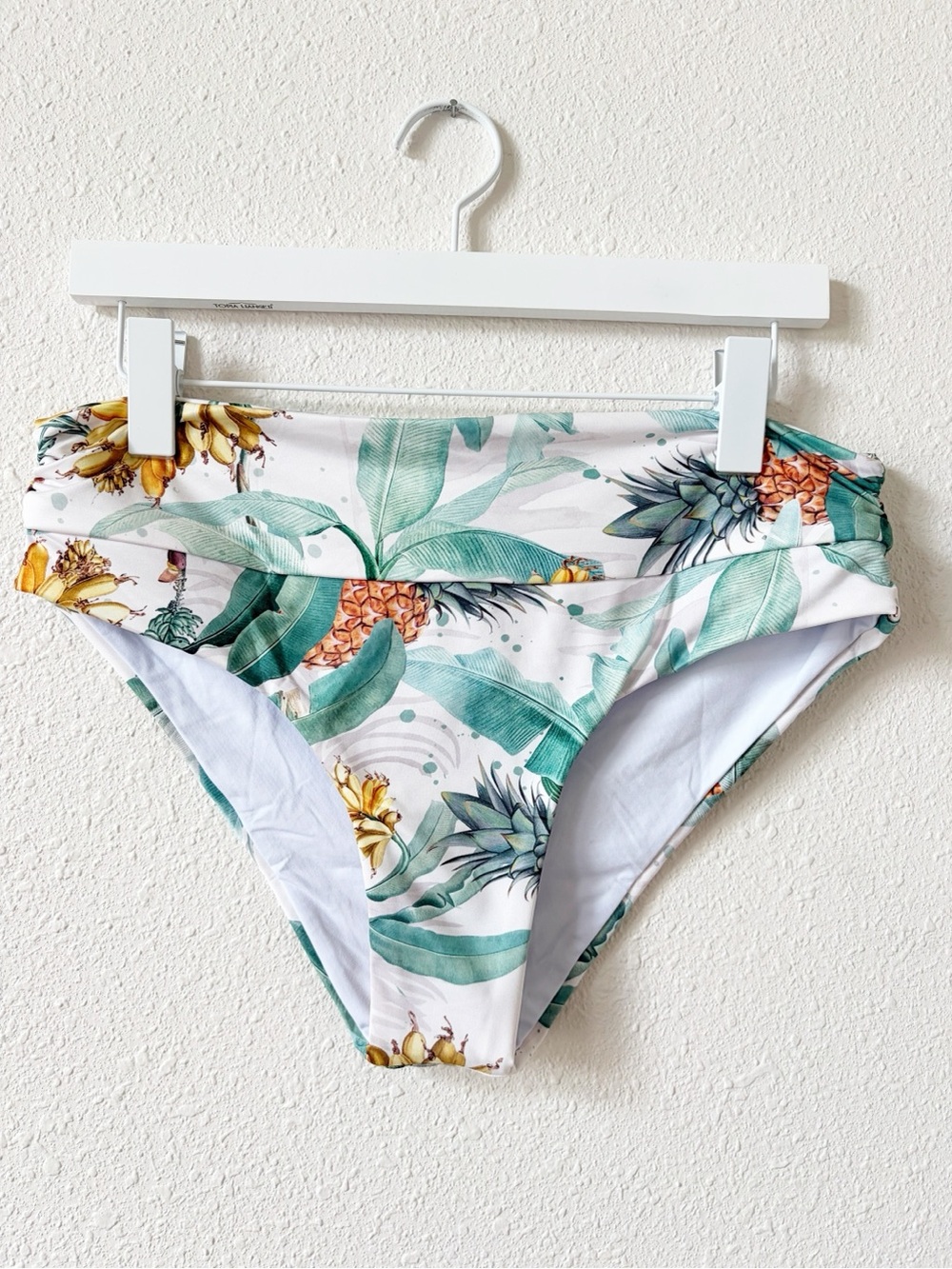 Phax Swimwear Palm Print Tropical Swimsuit Bikini Bottom Size Large Beach